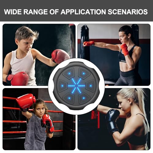 Machine de boxe murale avec éclairage LED et cible numérique d'entraînement