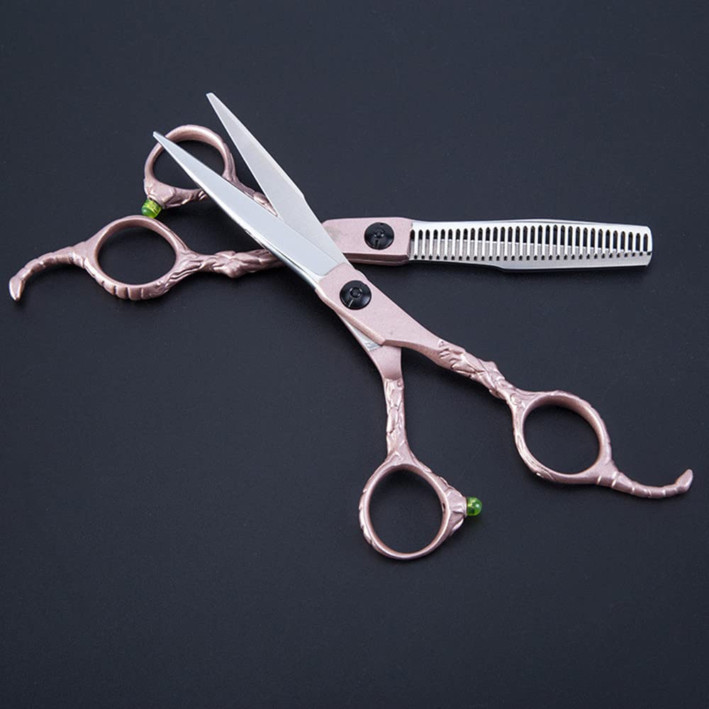 Haarschneideschere, 6 Zoll, Professionelle Skorpion-Schere Aus Japanischem 440C-Stahl, Haarschere, Effilierschere Für Den Haarschnitt, Friseurschere,Satz-Q