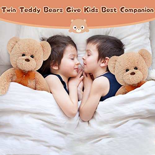 Maogolan Teddy Bear Stuffed Animal 2 Pack Brown Bear Plush For Baby Shower Or Boys Girls Birthday Gift 18 Inch Bear Plushies Toy #TOP1