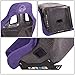 NRG Innovations NRG-FRP-302PP-PRISMA Universal Fixed Back Bucket Racing Seat for 5-Point Harnesses, Size L, Purple Alcantara Material, 24