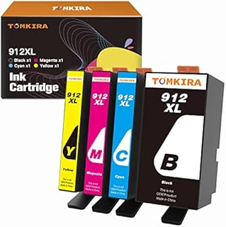 912 XL 912XL Ink Cartridges Multipack Replacement for HP 912XL Ink Cartridges Compatible for HP OfficeJet Pro 8024 8022 8025 8020 8023 OfficeJet 8010 8012 8015 8014 8017, 4 Pack