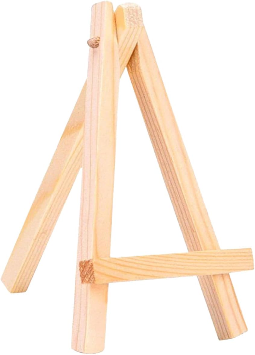 Display Easels Wood Stand Mini 8Pcs Wooden Foldable, for Boys and Girls