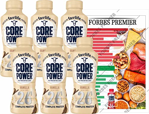 Fairlife Protein Shakes, Protein Shakes Ready To Drink, Core Power Protein Shake. 14 Fl Oz 26Gm (Vanilla Flavor, Pack Of 6 Bottles) Core Power, Fairlife, Milk Shake, #TOP30