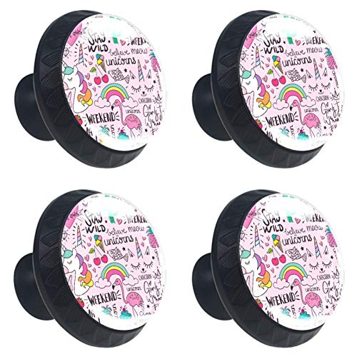 Boutons de placard arc-en-ciel et licorne pour customiser une commode - 2