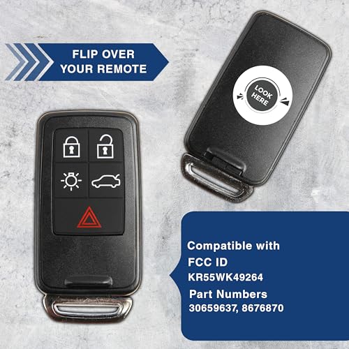 Télécommande Volvo KR55WK49264 KeylessOption boîtier haute qualité S60 - 5