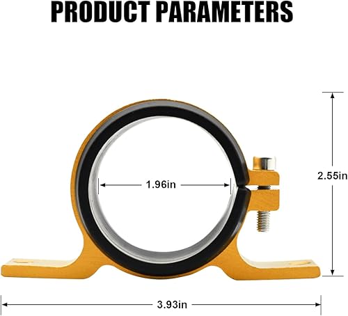 Miniatura 2 de AUCELI Soporte de montaje para filtro de combustible, soporte de abrazadera de bomba de combustible de 1.969 in, soporte de montaje de filtro de