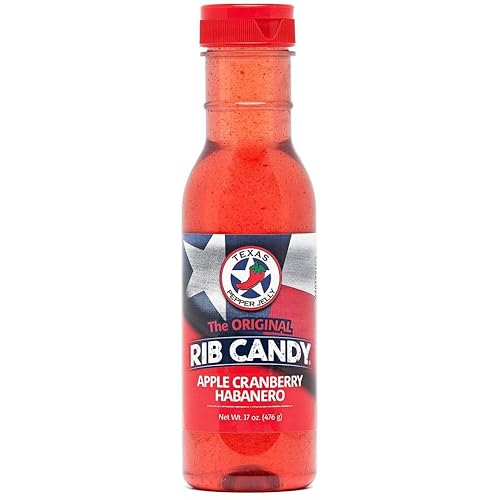 Rib Candy - Manzana Arándano Habanero Peso Neto Botella de 17 oz (476 g)