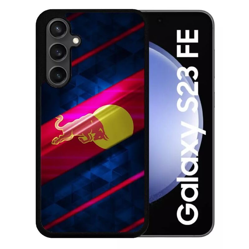 Coque Galaxy S23 FE silicone noir antichoc motif Red Taureau anti-rayures