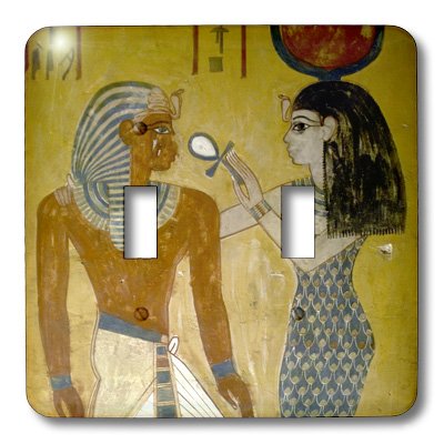 Double interrupteur à bascule 3dRose lsp_82989_2 Egypte Pharaon pour plaque murale décorative - 4
