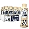 Core Power Protein Shake, Vanilla, 26g Bottle, 14oz, 12 Pack