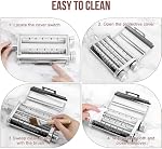 Pasta Maker Attachment for KitchenAid Stand Mixers, 3 in 1 Set Pasta Machine Attachment Included Pasta Sheet Roller, Spaghetti Cutter, Fettuccine Cutter | 3-in-1 for KitchenAid: Roller, spaghetti (2mm) & fettuccine (6mm) cutters in one sleek attachme