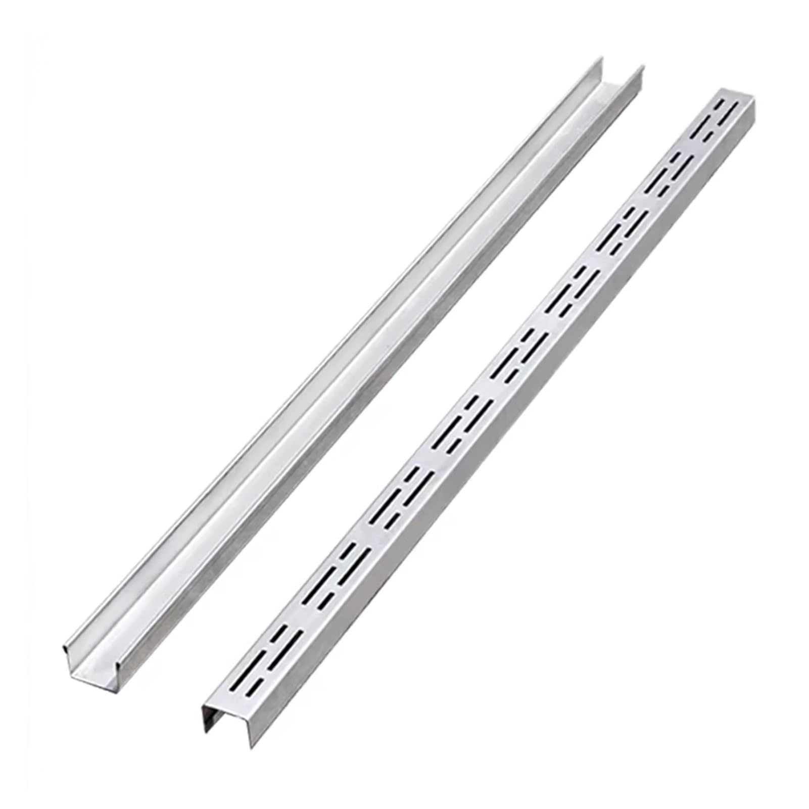 Caniveau en acier inoxydable avec grille amovible pour le drainage