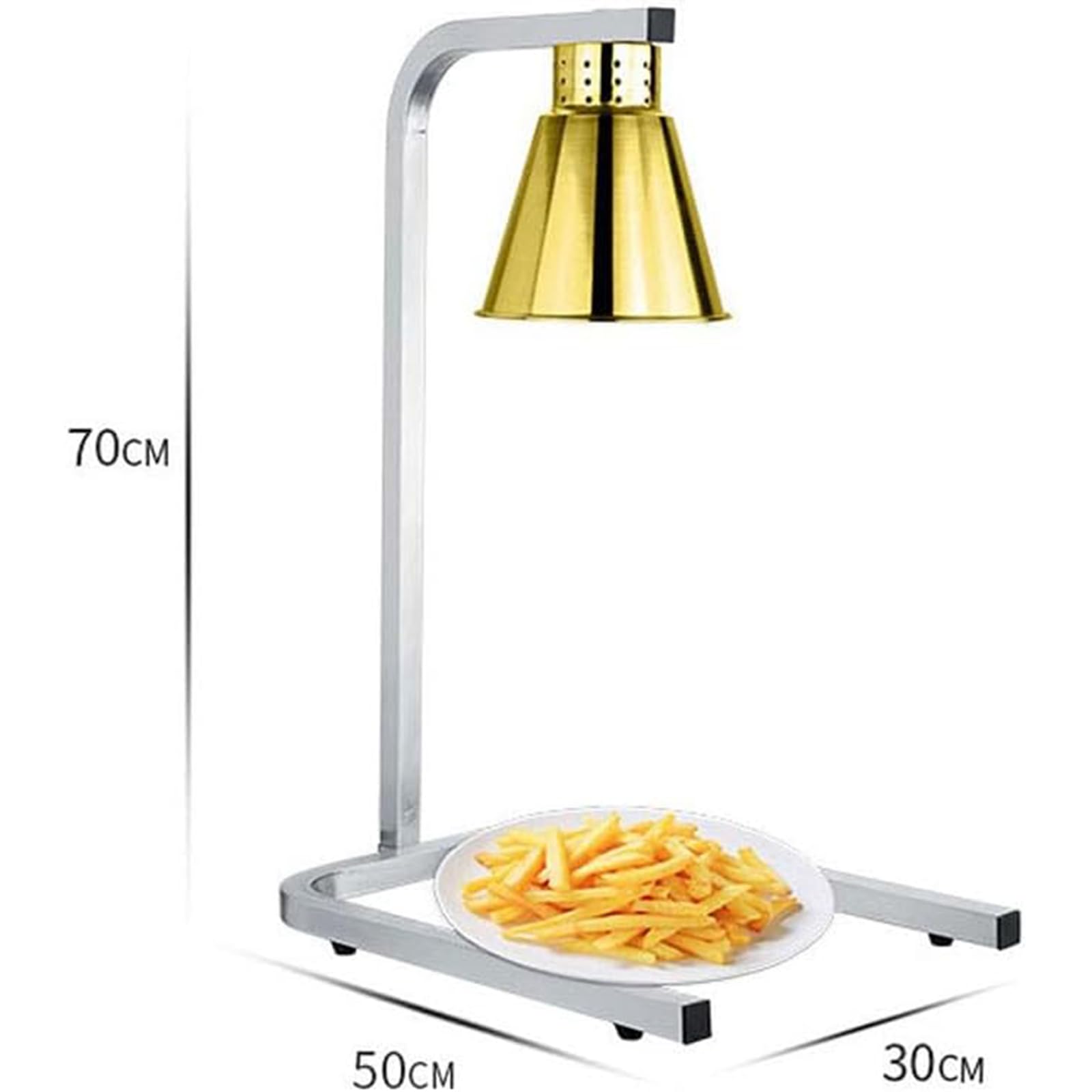Lámpara para Calentar Alimentos, Lámpara De Aislamiento Térmico para Alimentos con Bombilla, Buen Efecto De Aislamiento Térmico, Calentamiento Uniforme, Equipo De Buffet De Cocina De Hotel