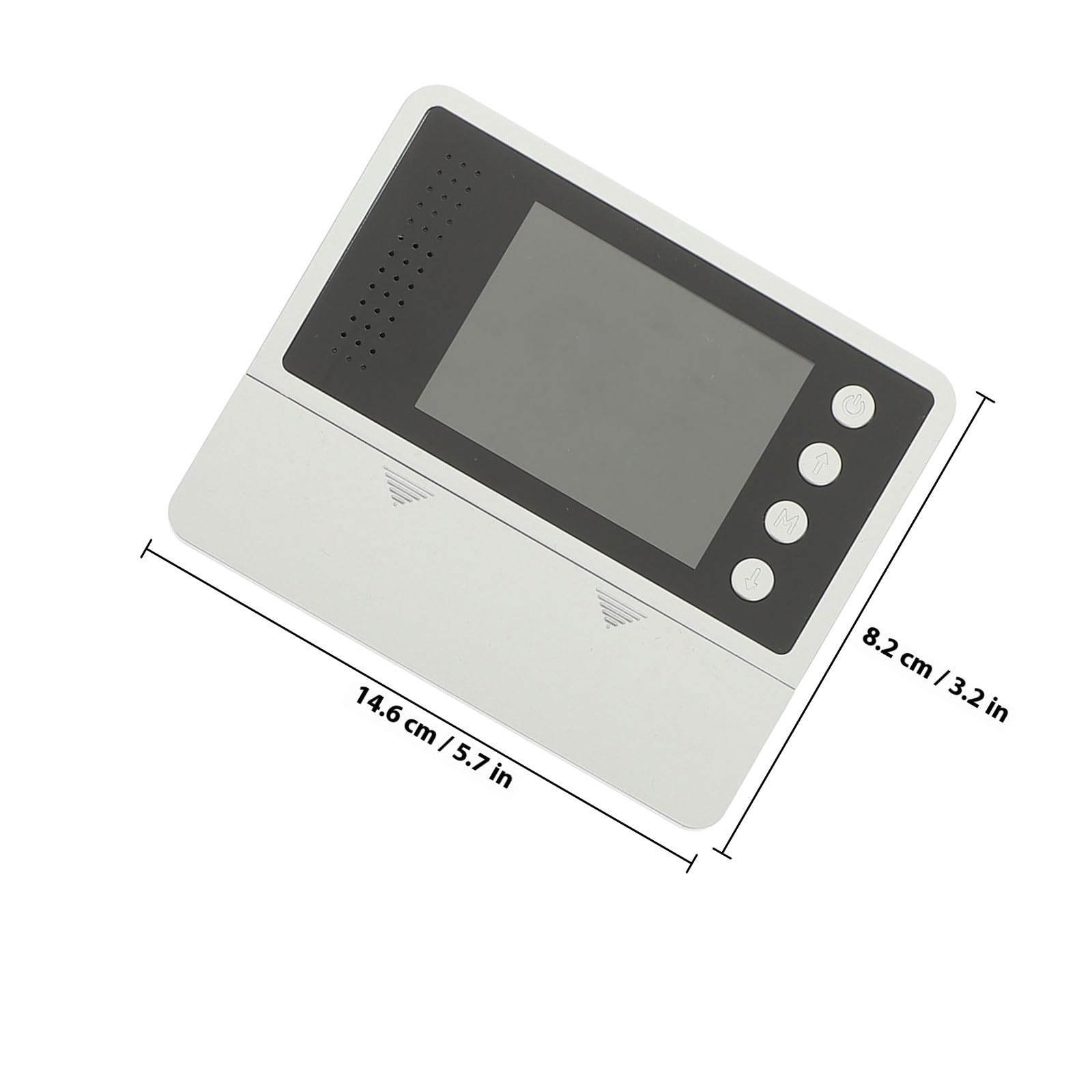 Mirilla Digital para Puerta Pantalla Lcd de 2,8 Pulgadas, Lente Gran Angular de 120 Grados y Visión Nocturna 4 Leds Ir para Seguridad Hogar