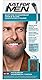 Just for men for Men Schnurrbart und Bart Mittelbraun Farbstoff, eliminiert Grau für ein dickeres und volleres Aussehen – M35