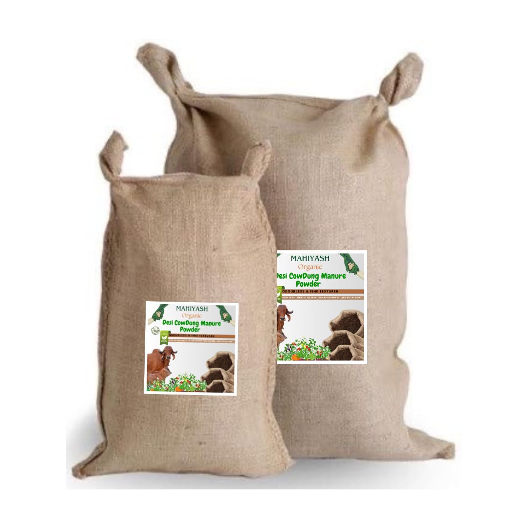 Mahiyash Organic Desi CowDung Manure Powder | Cow Dung Fertilizer For Home Gardening & Plants (Multi-Purpose Fertilizers Kg (1) (B0D1PD4C6T) Amazon Price History, Amazon Price Tracker