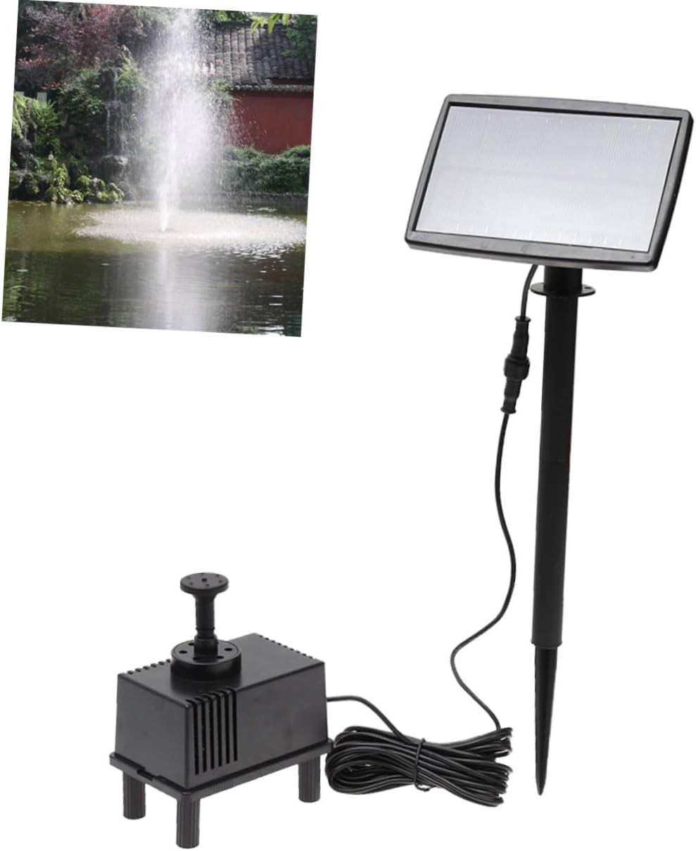 Solar Power Fountain Pump with Cable Submersible Solar Panel Water Pump Kit for Garden Pool Patio Decoration for Outdoor Fountain Aeration