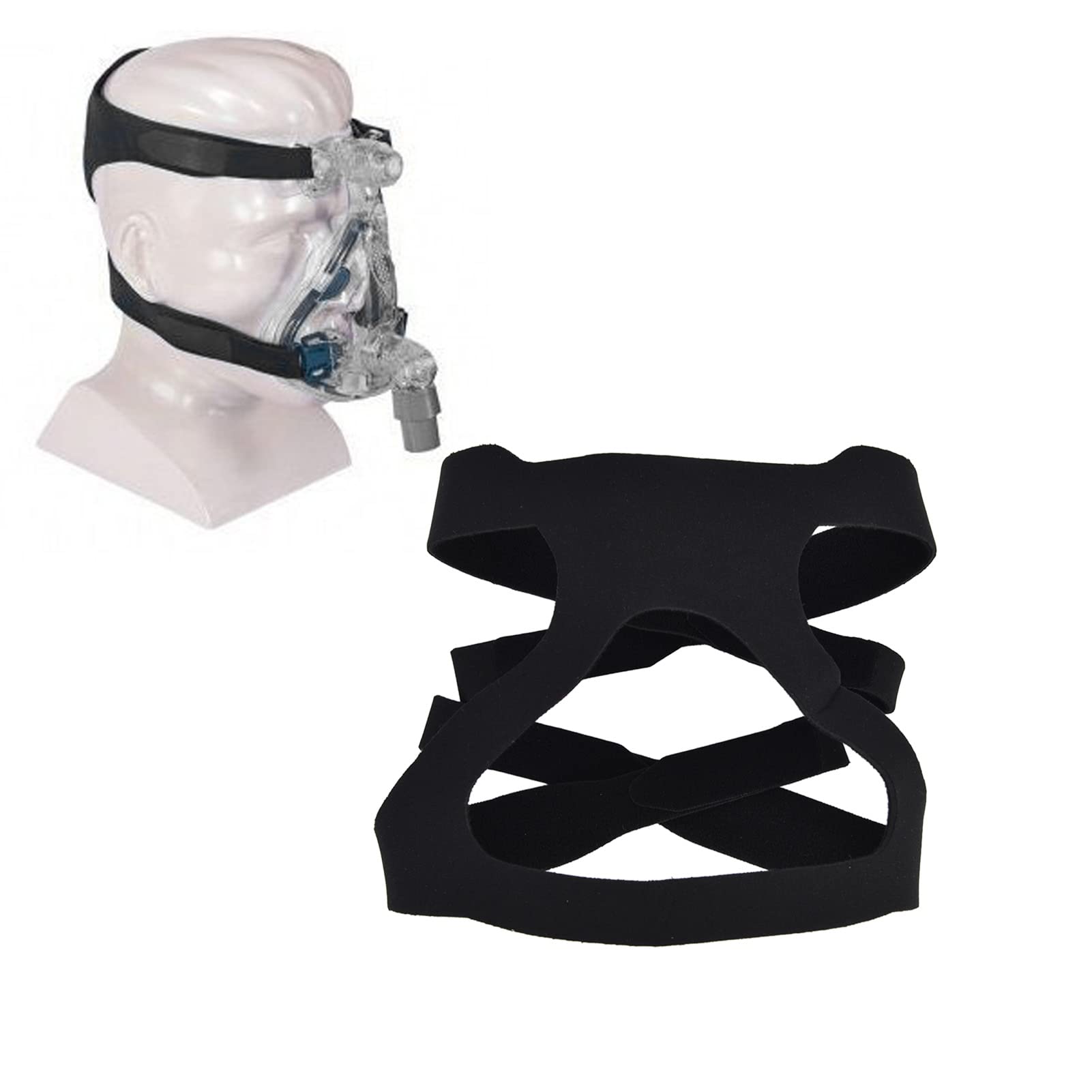 FANURYCPAP Headgear Replacement Strap, Universal Elastic Headgear Strap, Comfortable Unisex CPAP Replacement Headgear Strap (Headgear Only)