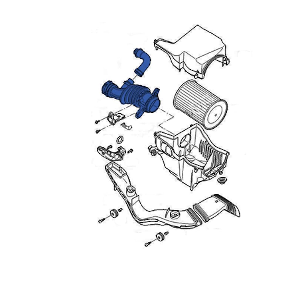 WIELEN COMPATIBILE CON MANICOTTO INTERCOOLER TUBO TURBO ARIA FORD FOCUS II C-MAX VOLVO C30 S40 V50 1.6 1673571