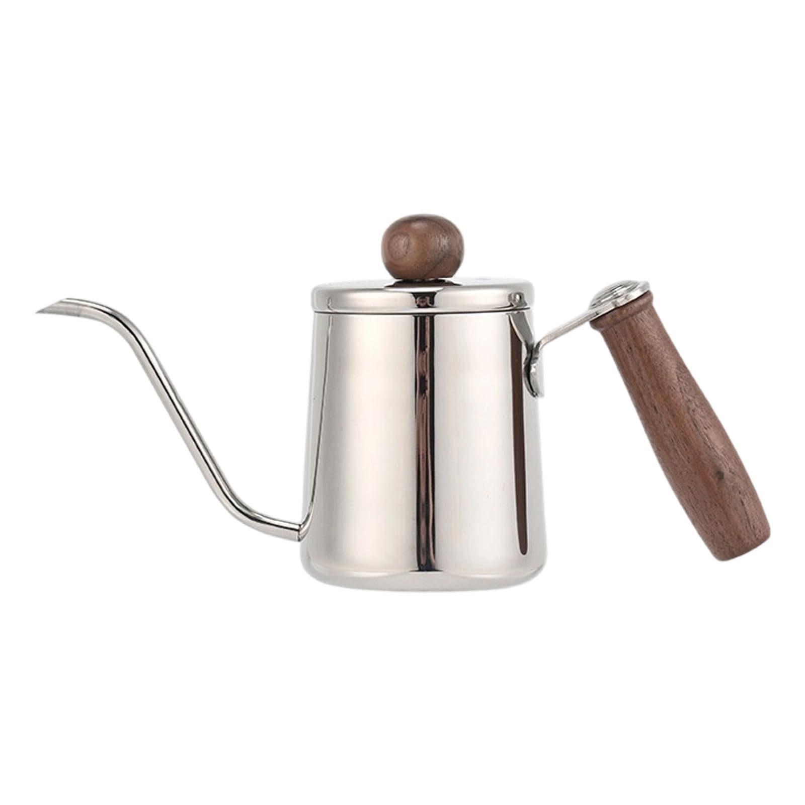 Xinsheinelry Premium Japanese Stainless Steel Coffee Brewer with Wood Handle 350ml for Pouring Elegant Coffee Maker