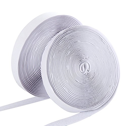 Preisvergleich Produktbild WINSHEA Klettband, selbstklebend, 10 m lang x 2 cm breit, Weiß