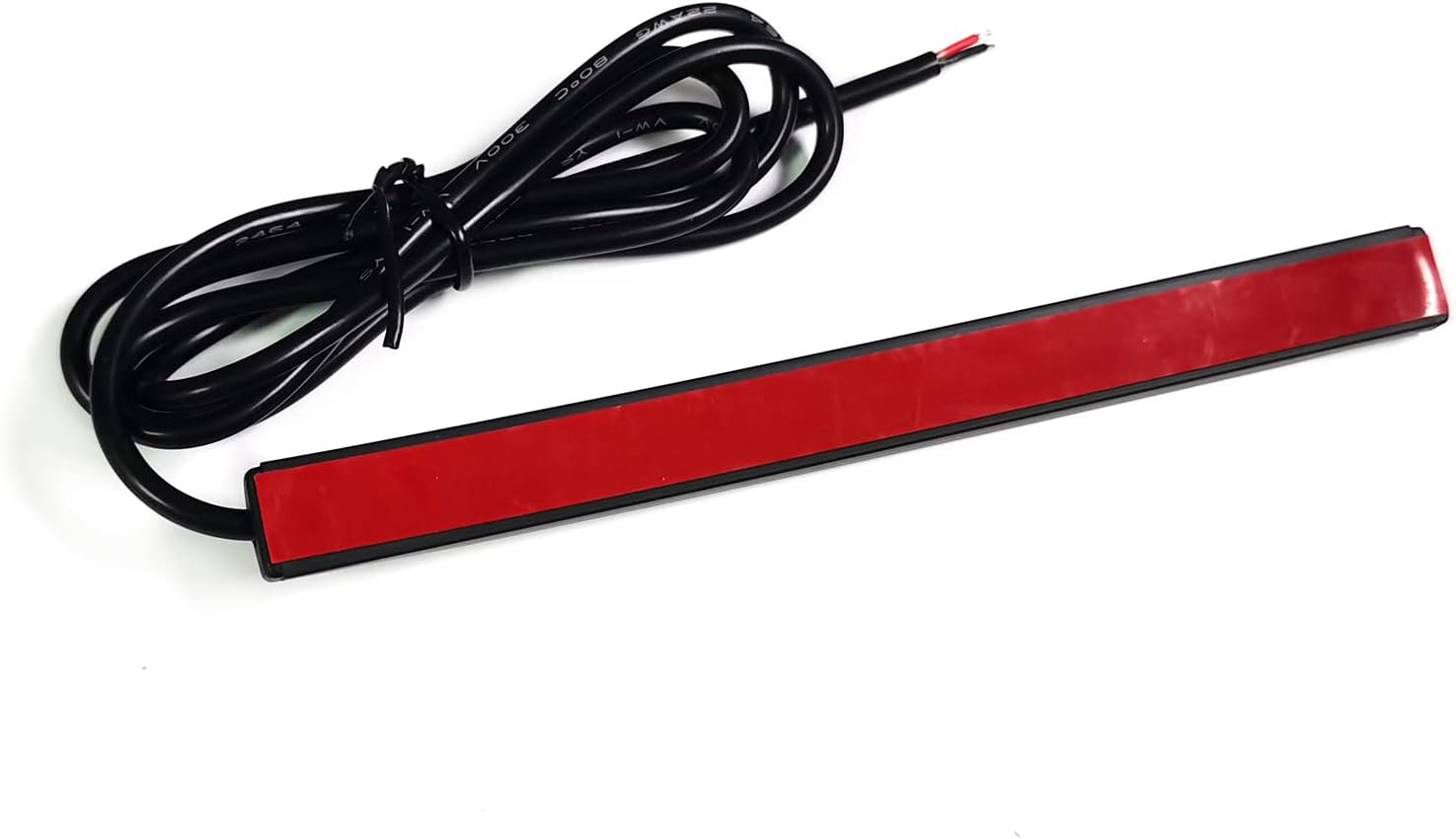 2 x 20cm 48led PVC Strip Universal Motorcycle Bike Amber LED Turn Signal Indicator Blinker Light 12v
