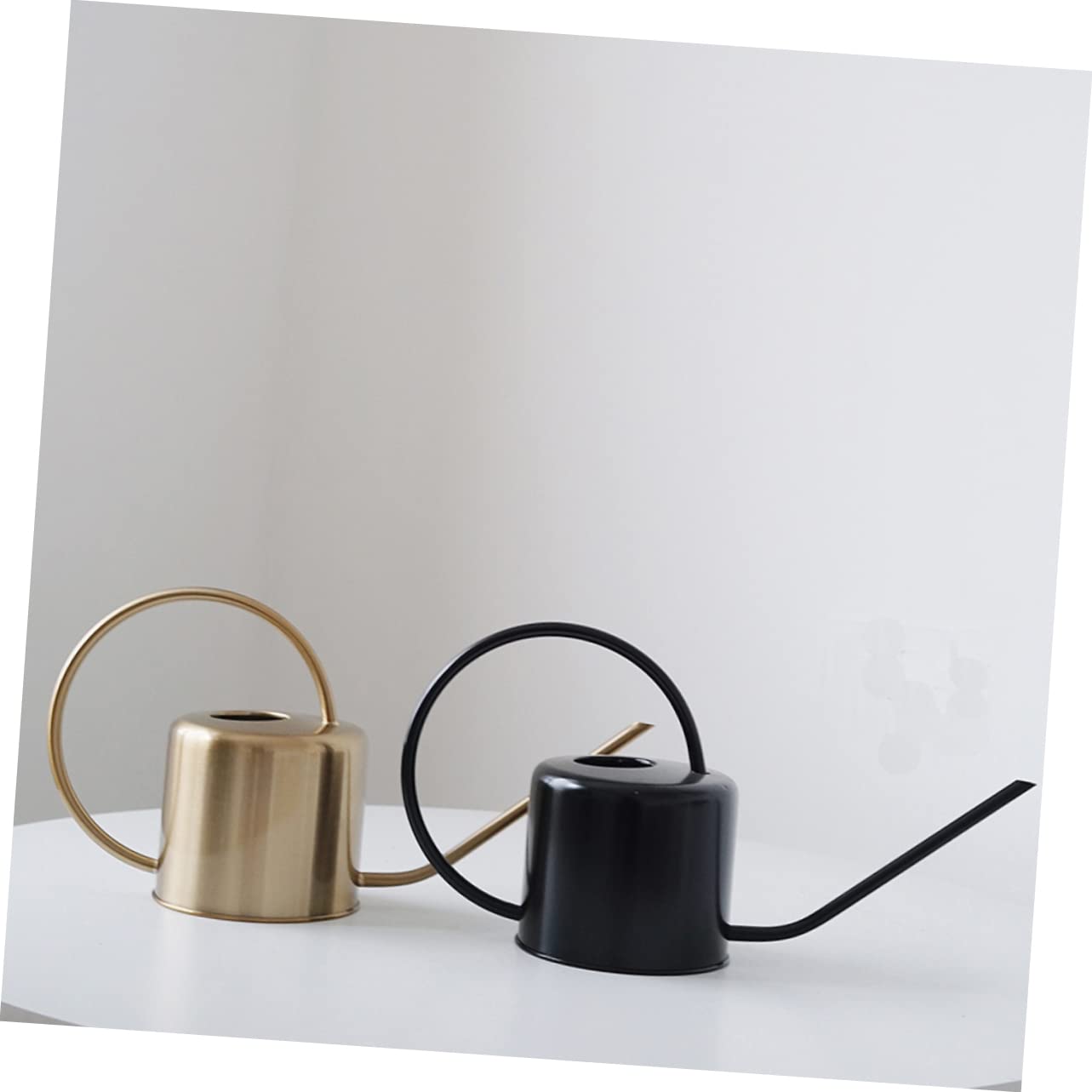 UPKOCH Regadera Ligera Superficie Lisa para Plantas de Acero Inoxidable Capacidad de 1.3l para Riego en Jardinería y Plantas Exteriores