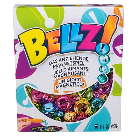 Bellz!, rapido gioco magnetico per tutta la famiglia di raccolta di campanelli colorati con bacchette magnetiche, custodia regalo inclusa per divertirsi ovunque, adatto a bambini dai 6 anni in su