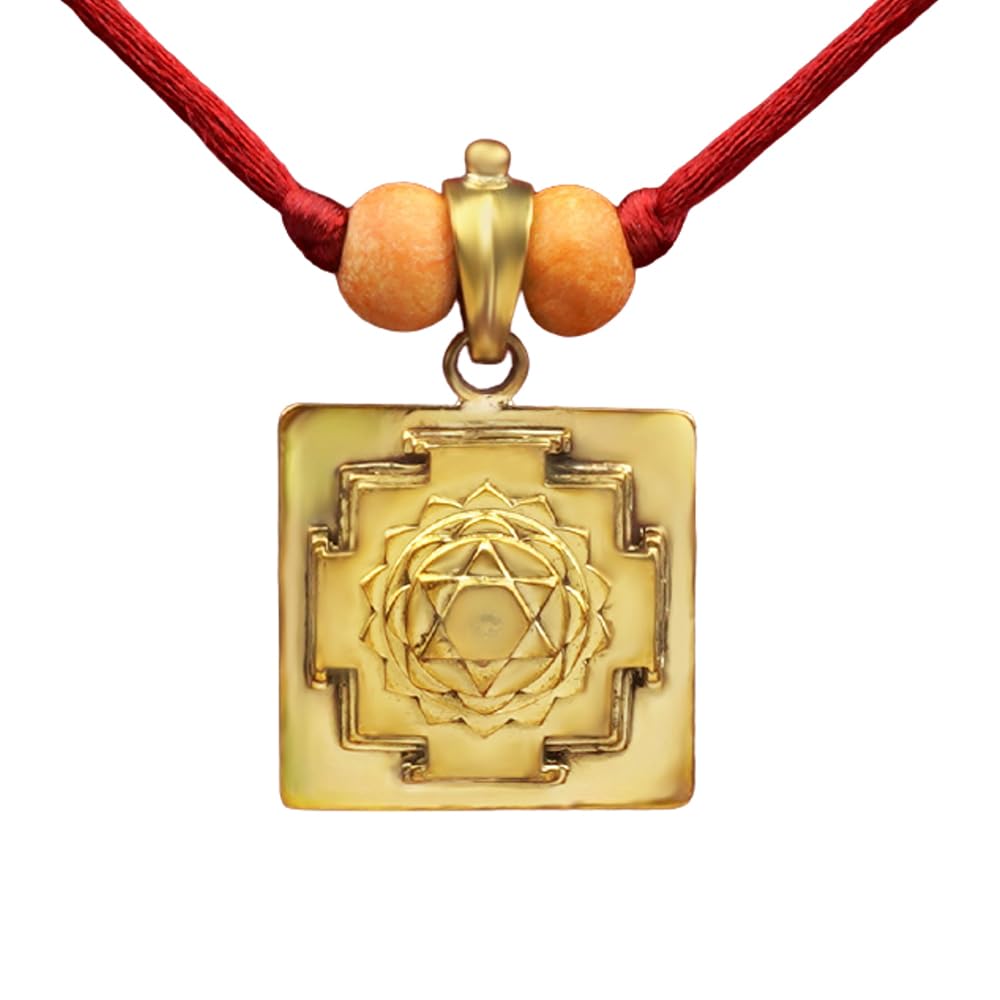 rudra centre Vishnu 3D Yantra Brass Pendant-picture-28