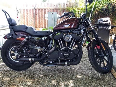 Radiant Cycles Shorty Gp Exhaust Short Muffler 2018-2020 Harley Davidson Iron 1200 Xl1200Ns Slip-On Black With Removable Baffle Db Killer Silencer #TOP6