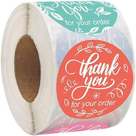 500PCS Thank You for Your Order Stickers Labels for Handmade Shopping Small Shop Business Stickers 2 Inch 7 Designs
