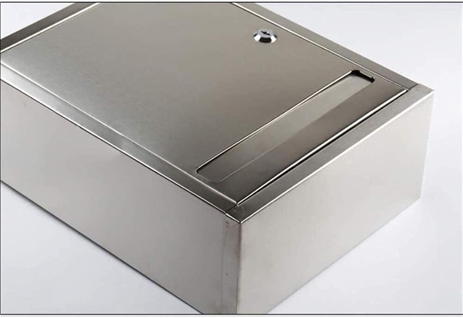 Post Box Mailboxes Small Capacity Stainless Steel Wall-Mount Mailbox 10.2x4.3x15in Mailbox