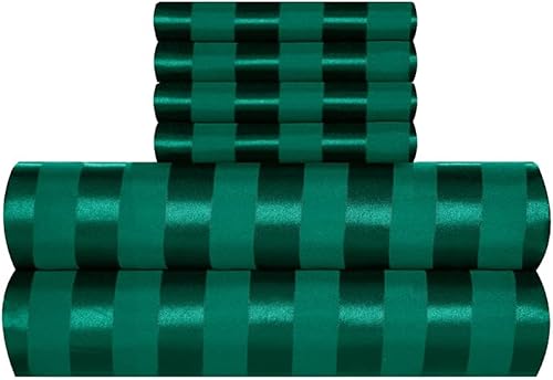 Miniatura 7 de AiMay Juego de sábanas de satén de 6 piezas de estilo italiano con bolsillo profundo, súper suave, 1800 seda rica de lujo, 1 sábana encimera, 1