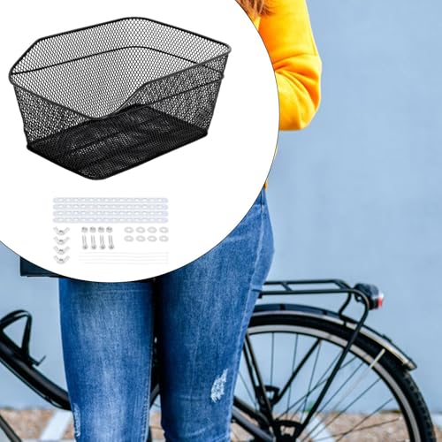 Aymzbd Cesta Traseira de Bicicleta Cesta de Bicicleta Universal Metal Wire Bike Carga Rack de Bicicl