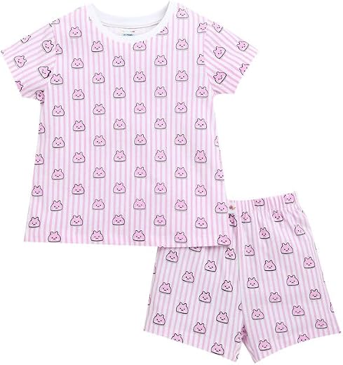 BUMZEE Girls Cotton Half Sleeves T-Shirt & Short Set