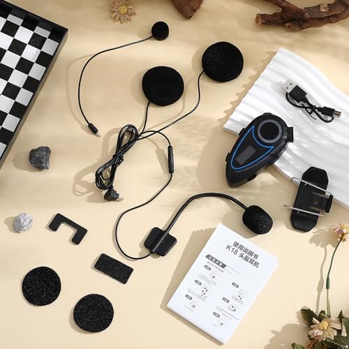 Auriculares inalámbricos de casco de motocicleta negros para suministros de hombres 5