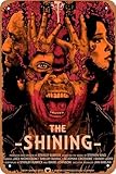 The Shining Horror Movie Poster Retro Metal Sign Vintage Tin Sign for Home Wall Art Decor Bar Man Cave Garage Sign Gift 12 X 8 inch