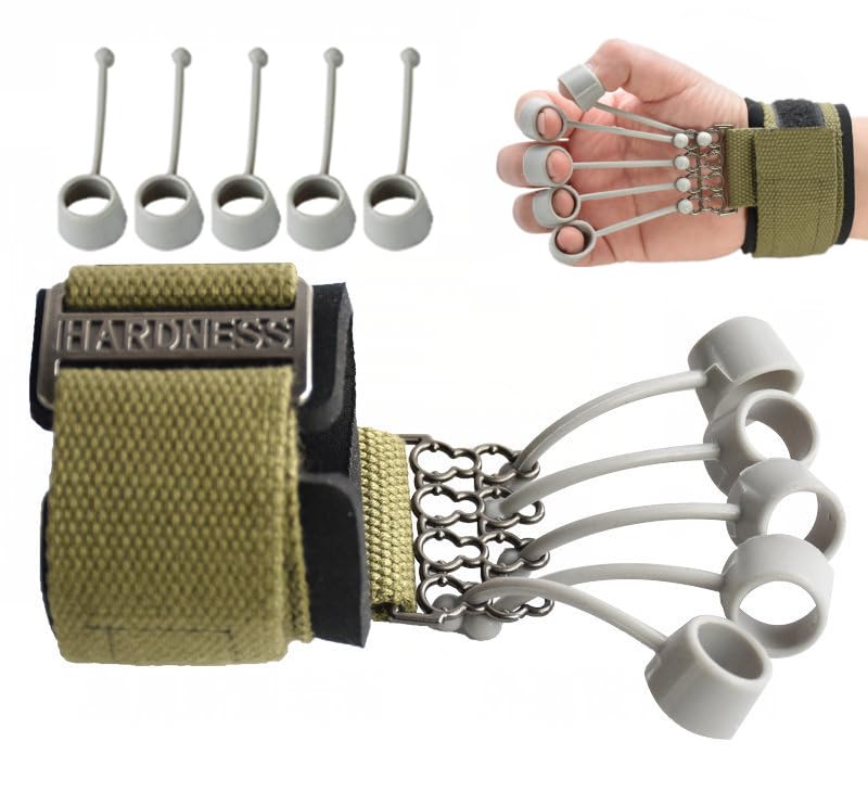 パワーグリップ・グローブ フィンガーパワー 筋トレ 指トレ 握力 トレーニング Amazon | フィンガーパワー 5本指 20LB~75LB 4色選べる フィンガー