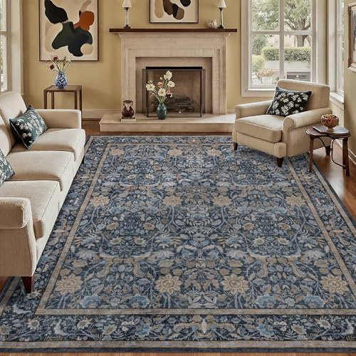 Luxcrest Blue 10x14 �G���A���O:���B���e�[�W�t���[�����􂦂郉�O ���r���O���[�� �x�b�h���[�� �_�C�j���O���[�� �e�[�u���̉��p - �\�t�g �m���X���b�v �h���� ���[�p�C���J�[�y�b�g - �u���[�ƃx�[�W��