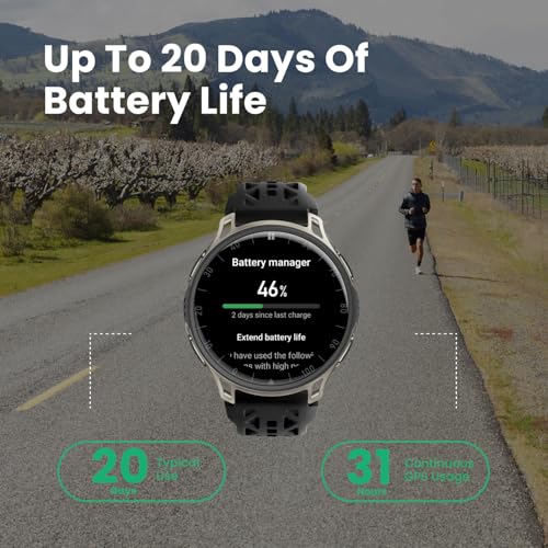 Amazfit Cheetah 2 Pro 48mm GPS Running Smartwatch, 1.32" AMOLED Display, Sapphire Glass, Ti Case, 32GB Storage, 20 Days of Battery, 5 ATM, Flashlight, Offline Maps, 170+ Sports for Android & iPhone by Amazfit - Image 6