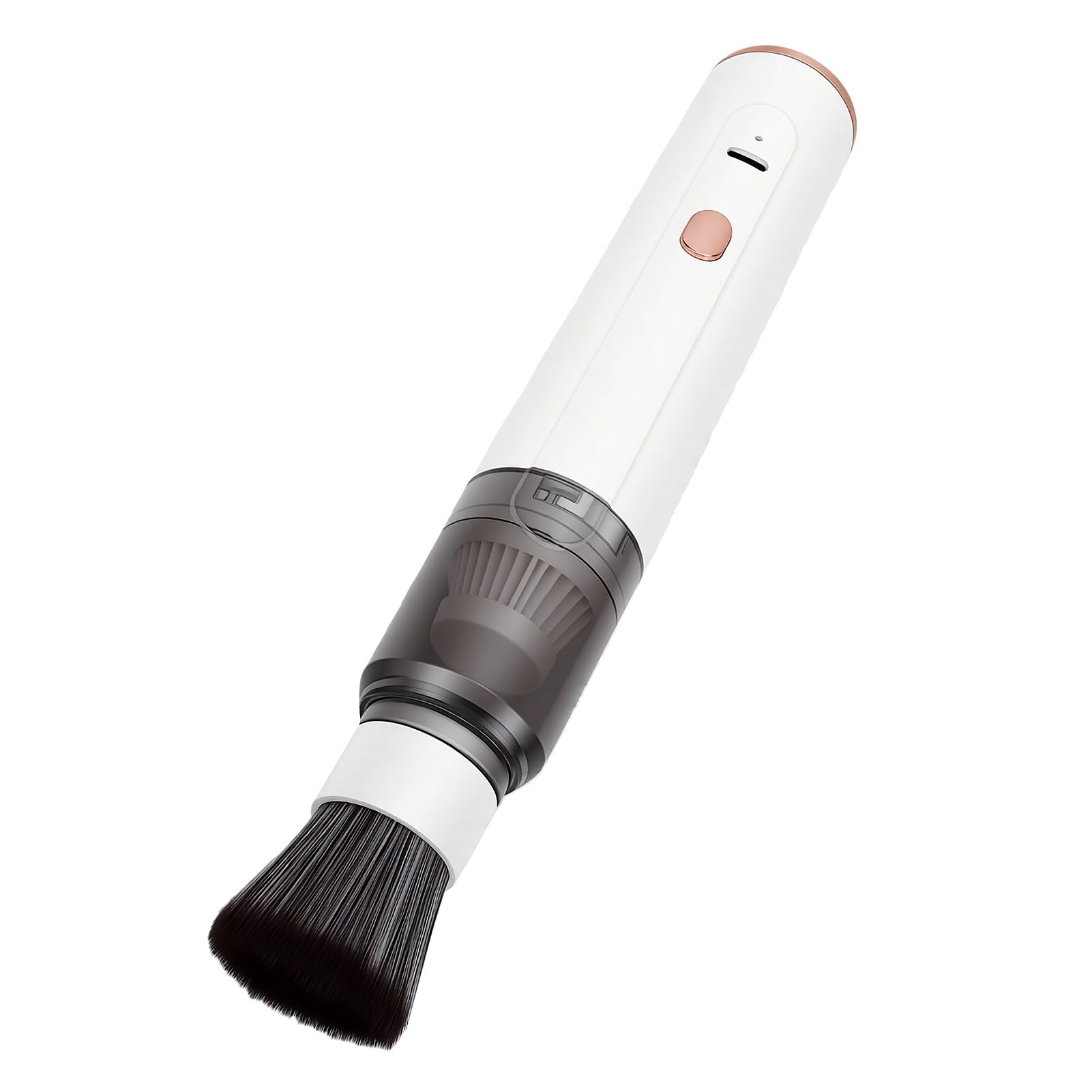 Topiky Aspirapolvere per macinacaffè Senza Fili, Mini Aspirazione Portatile per Auto, Casa e Ufficio, Aspirapolvere Portatile Ricaricabile con Spazzola Morbida, Soffiatore Leggero (WHITE)