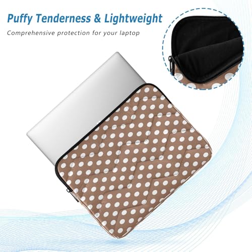Funda para portátil diseño lunar retro blanco y marrón miniatura 5