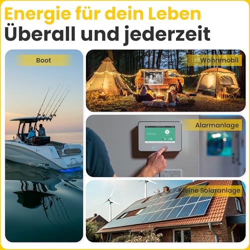 Offgridtec AGM 7Ah 20HR 12V Solarbatterie VRLA, Deep‑Cycle AGM Speicher für Solar‑ & Hybridanlagen, Niedrige Selbstentladung, Wartungsfrei, Auslaufsicher, Lange Lebensdauer, 2‑Jahres‑Garantie