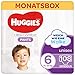 Huggies Ultra Comfort Pants Größe 6, 15 bis 25 kg, Für aktive Kinder, Mit Nässeindikator und Wolken-Taillenbündchen-Technologie, 108 Windeln, Monatsbox, Monatspack, Großpackung
