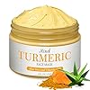 Turmeric-Facial-MaskTurmeric-Mud-Mask-with-Vitamin-C-Kaolin-Clay-and-Turmeric-for-Radiant-SkinOrganic-Turmeric-Face-Mud-Mask-for-Deep-Cleansing-Blackheads-and-Acnes-Control-4-oz FUHUIM Turmeric Clay Mask, 4 oz, Soothing, Brightening, Cleansing, Moisturizing, Pore Treatment, Blackhead Removal, Radiant Skin