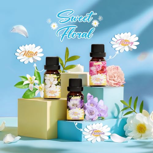 Image of SALKING Essential Oils Gift Set, 100% Pure Aromatherapy Oils Set, 6 x 10 ML