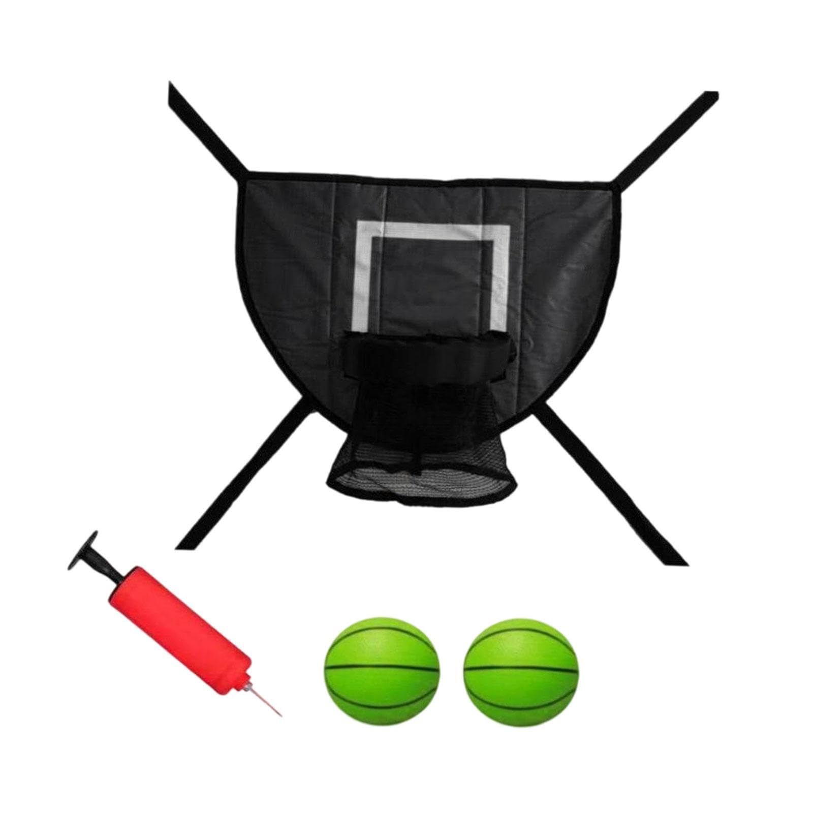 Basketball Hoop for Trampoline Sturdy for Dunking Waterproof Basketball Goal Black | Backboard Systems | Basketball | Team Sports
