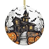 Entzückende Weihnachtsbaum Dekorative Keramik Ornamente - Festliche Anhänger für Dekoration, Personalisierte Ornamente Happy-Halloween-Vektor