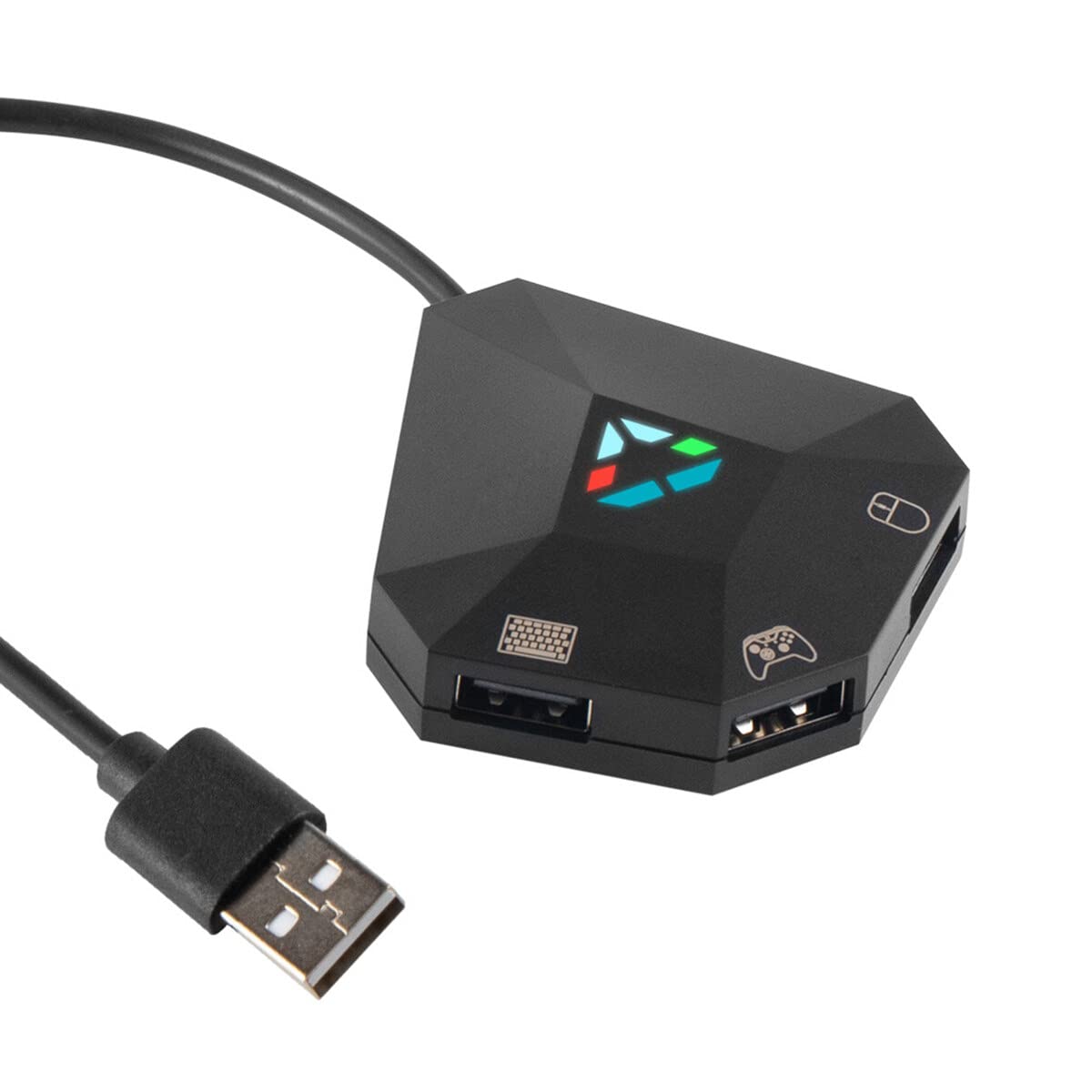 Adaptateur convertisseur de clavier et de souris, convertisseur de console Switch avec port USB de type C pour N-Switch/PS3/PS4/Xbox One/Xbox 360