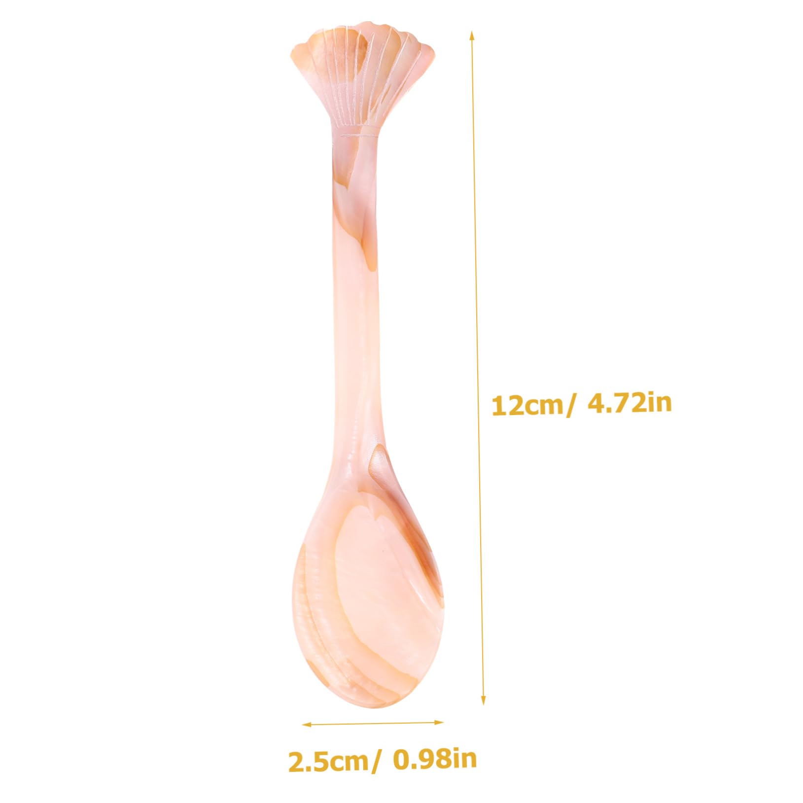 CIYODO Shell Dessert Spoon Elegant Caviar Spoons for Ice Cream Compact Cake and Kitchen Use Portable and Polished Design for Banquets and Special Occasions